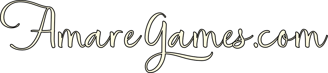 the word 'Amaregames.com' in a stylized font